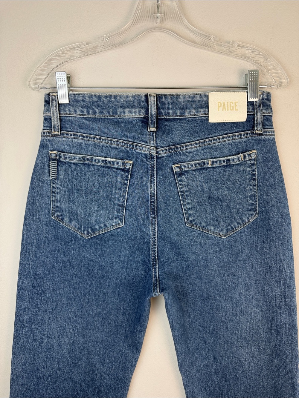 Paige Leenah Wide Leg High Rise Jean Organic Cotton Stretch Size 28 Clean Beauty - Picture 11 of 16